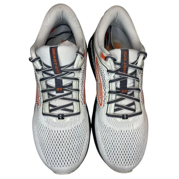 Brooks Beast GTS 23 Men’s 11.5 D Gray Orange Excellent Used Condition - Picture 4 of 15